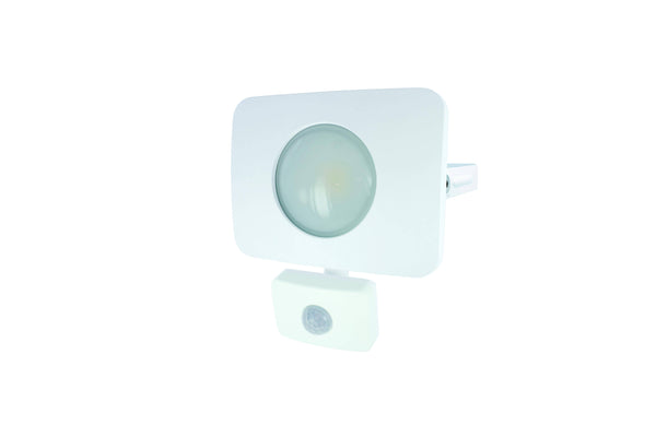 Integral LED Compact-Tough Floodlight (White) 20W 4000K 1800lm with PIR sensor - LED Direct