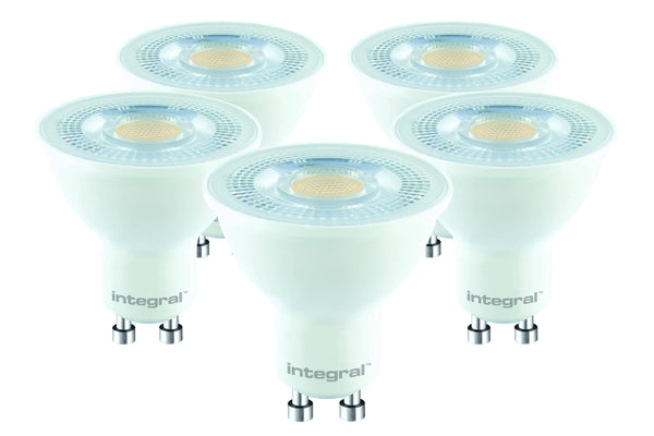 Integral LED GU10 Classic PAR16 5.7W (68W) 4000K 530lm Non-Dimmable Lamp - 5 Pack - LED Direct