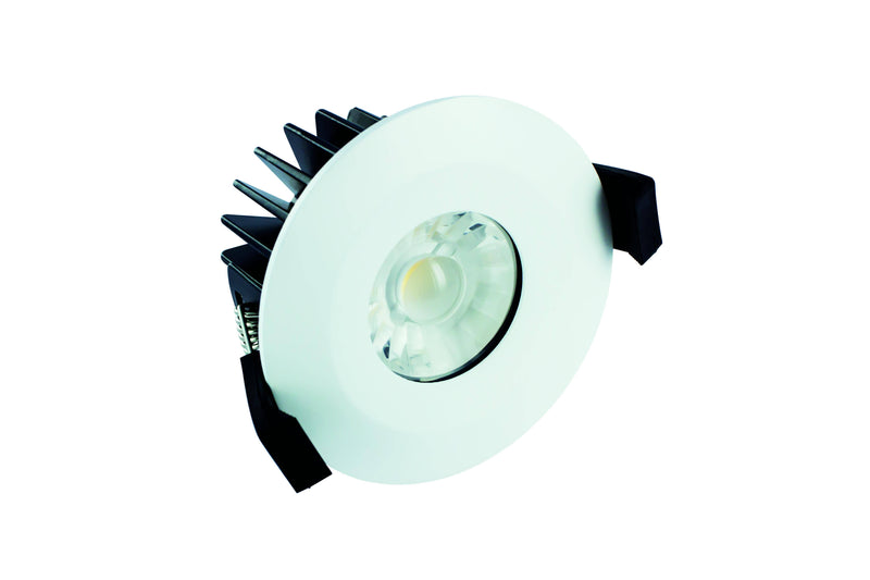 Integral LED Low-Profile 70mm-75mm cut-out IP65 Fire Rated Downlight 10W (61W) 830lm 3000K 60 deg beam angle Dimmable - LED Direct