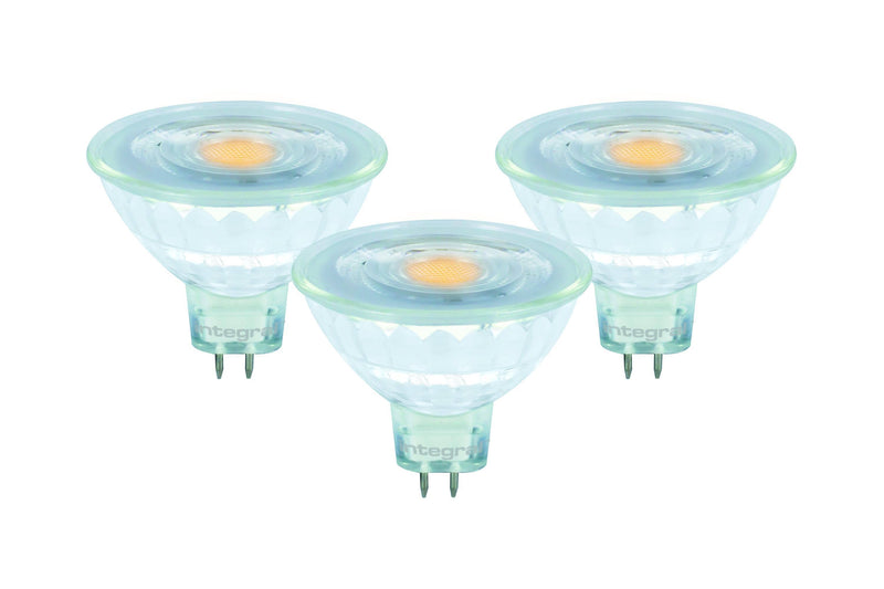 Integral LED MR16 Glass GU5.3 5.2W (35W) 2700K 390lm Dimmable Lamp - 3 PACK - LED Direct