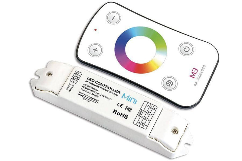Integral LED RF Wireless RGB Receiver with Touch Remote Controller - LED Direct