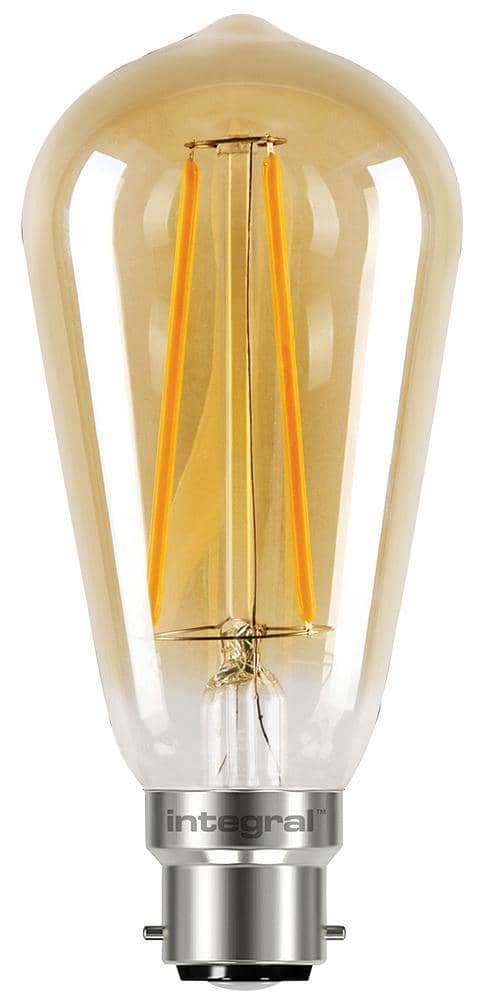 Integral LED Sunset Vintage ST64 Squirrel Cage 5W (40W) 1800K 380lm B22 Dimmable Lamp - LED Direct