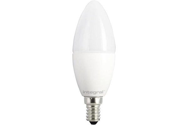 Integral LED Candle Bulb 5.5W (40W) 2700K 470lm E14 Non-Dimmable Frosted Lamp - LED Direct