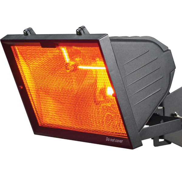 Knightsbridge 1300W Outdoor Infrared Heater IP24 Black - LED Direct