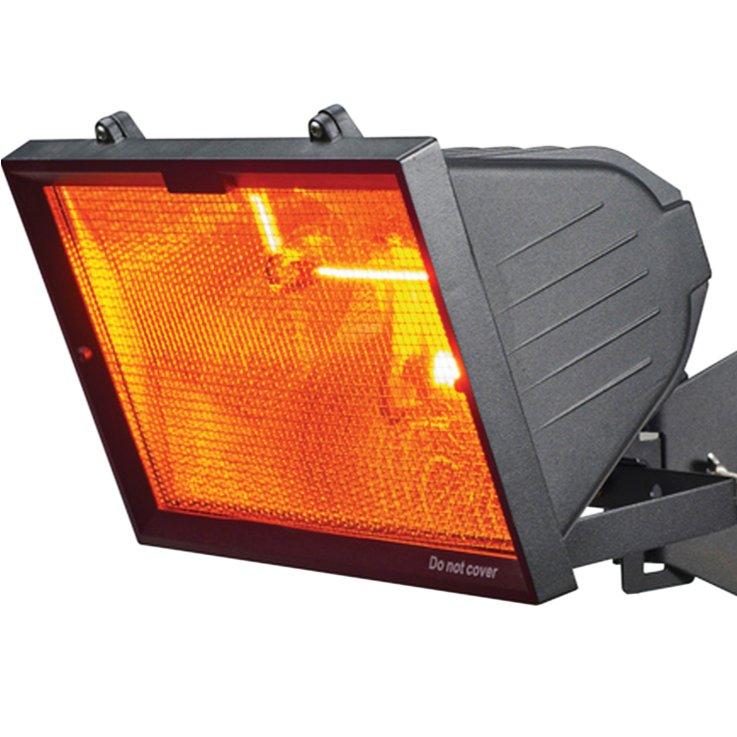 Knightsbridge 1300W Outdoor Infrared Heater IP24 Black - LED Direct