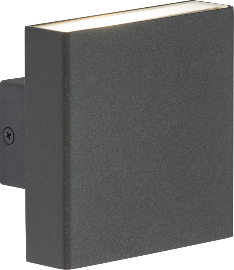 Knightsbridge IP54 2x4W Up/Down LED Wall Light - Anthracite - LED Direct