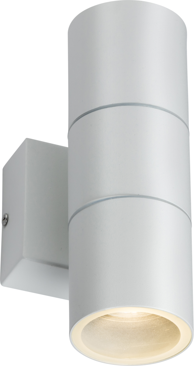 Knightsbridge IP54 GU10 Up and Down Wall Light - White - LED Direct