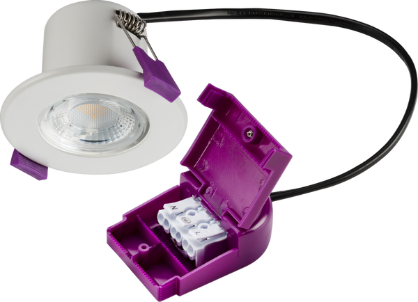 Knightsbridge IP65 5W Fire-Rated LED Downlight 55mm Cut-out 4000K - LED Direct