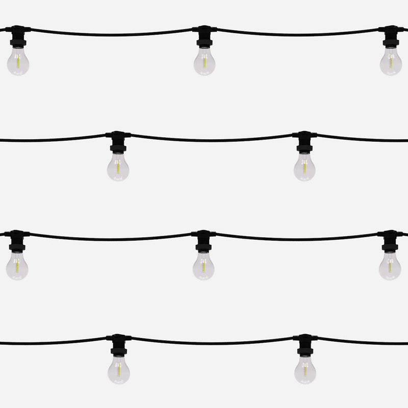 Core Connectable LED Festoon String Lights 500mm Spacing - 10m Length - LED Direct