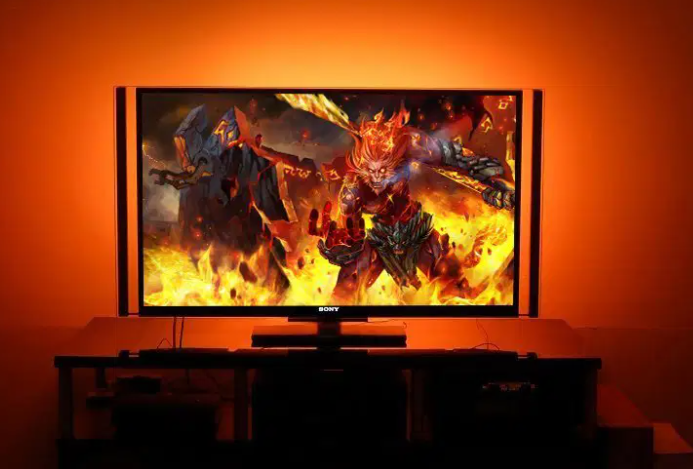 Led tv deals back side stand