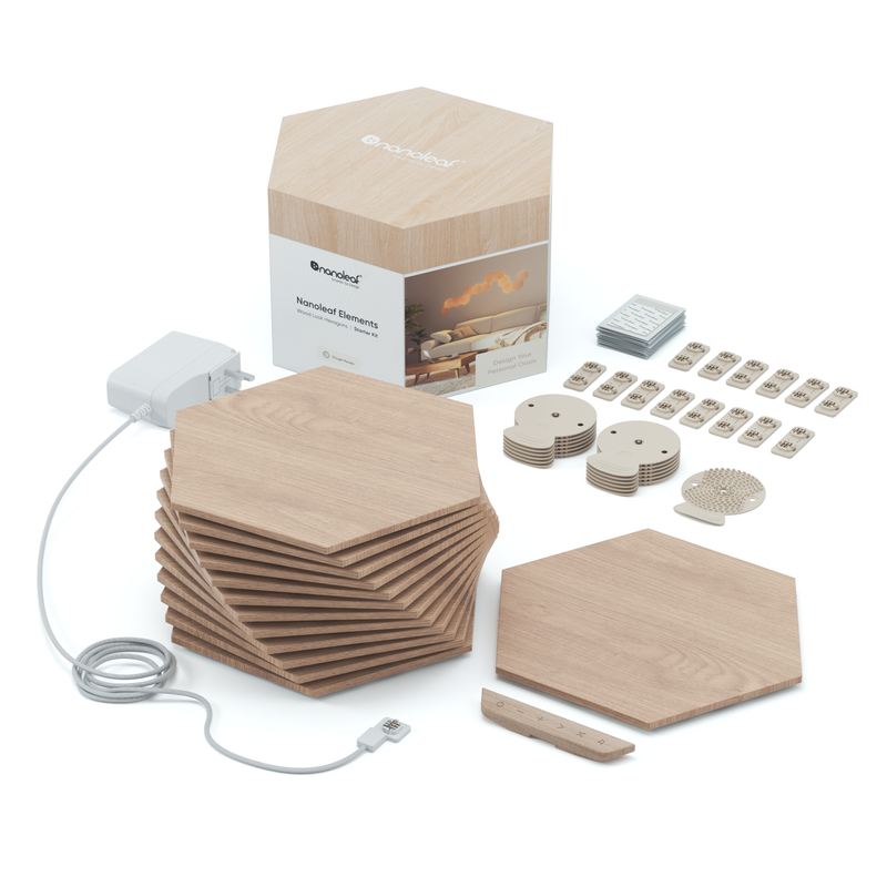 Nanoleaf Elements Hexagons Starter Kit - 13 Pack - LED Direct