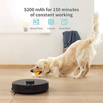 Roborock S5 MAX Robot Vacuum and Mop WHITE - LED Direct